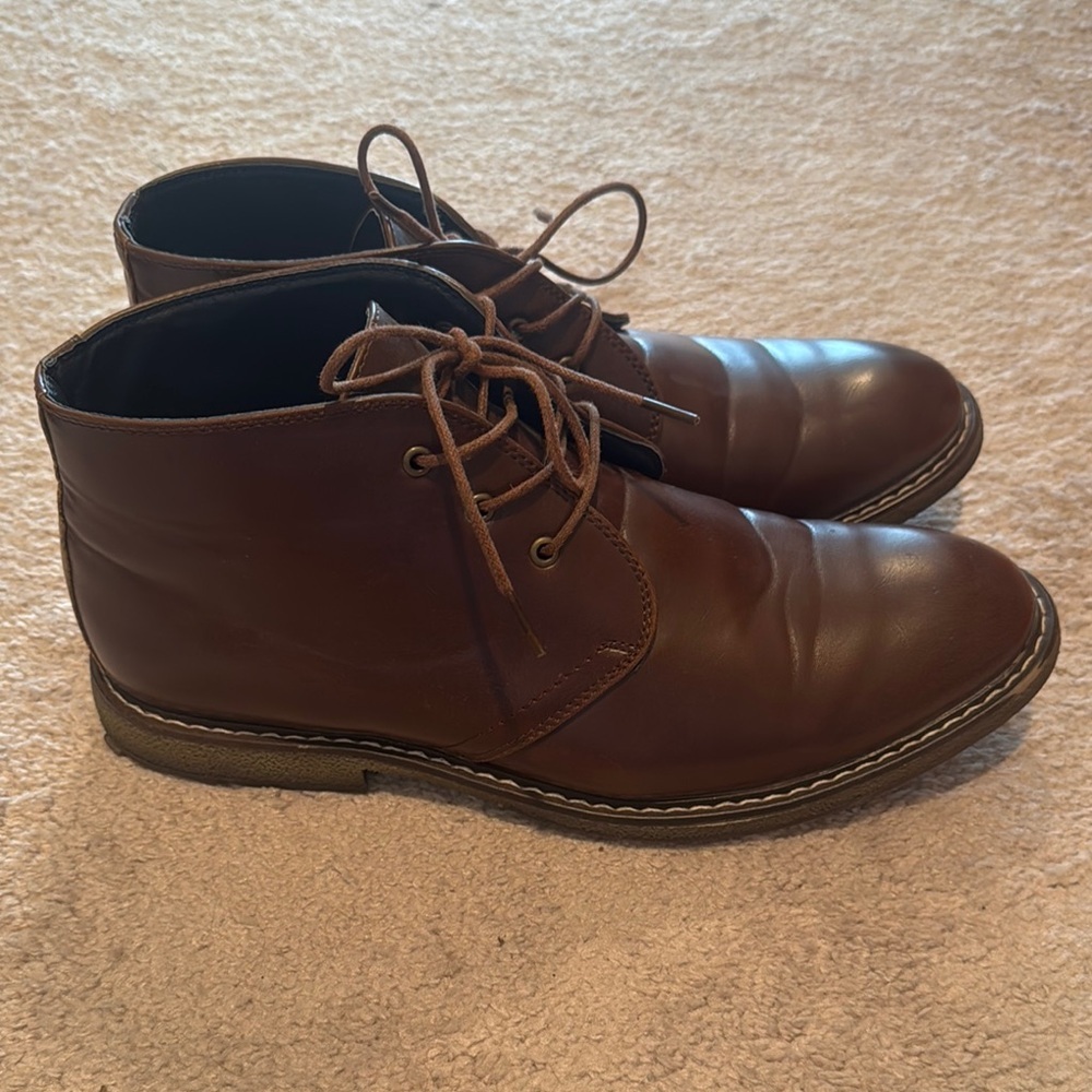 Hawke & Co Brown Chukka Boots with Leather Finish - Picture 4 of 7
